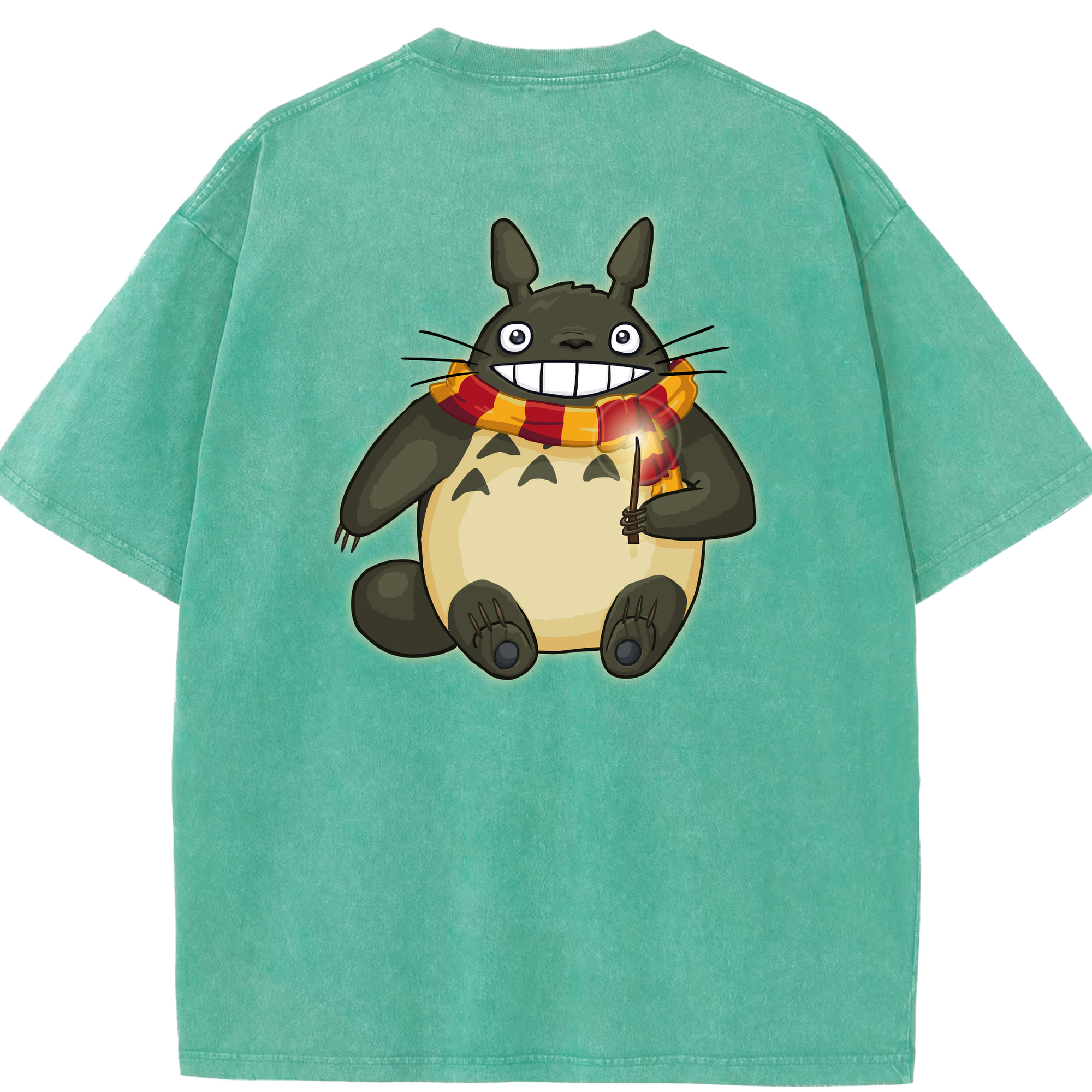 （画像用） となりのトトロ 草壁メイ 草壁サツキ My Neighbor Totoro Satsuki Kusakabe Mei Kusakabe 綿100% ヴィンテージ風 半袖Tシャツ（背面プリント）